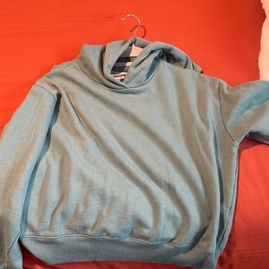 Green hoodie/crew neck. Size S